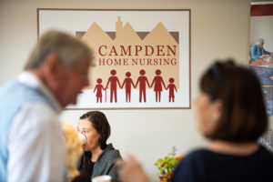 Campden Home Nursing logo on the wall of Jecca's House