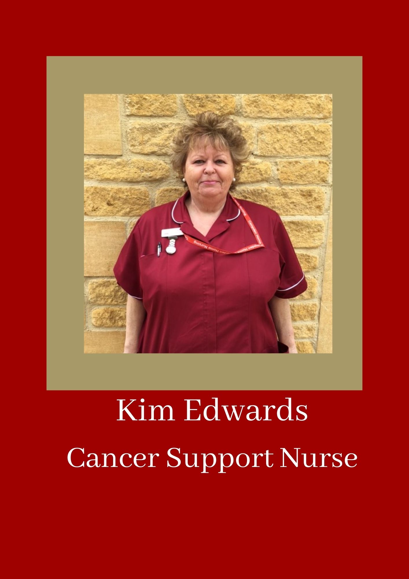 Kim Edwards, Cancer Support Nurse